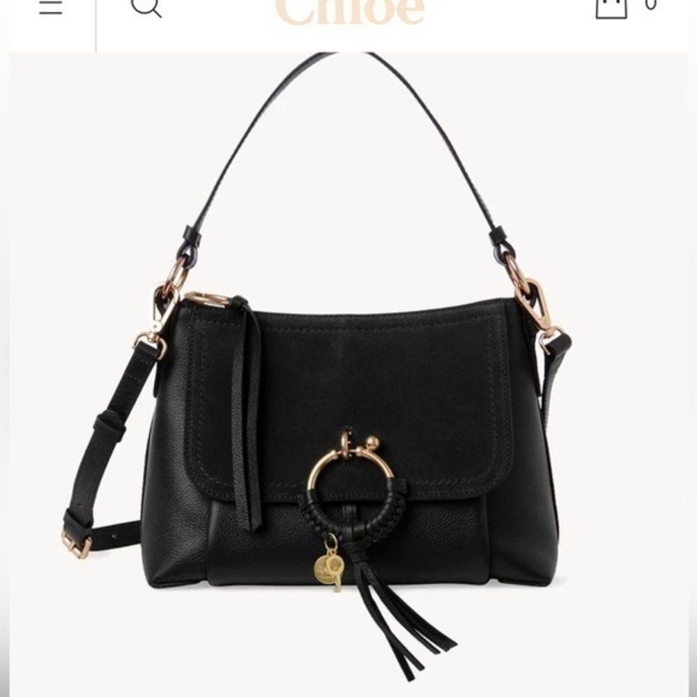Black Leather Shoulder Bag